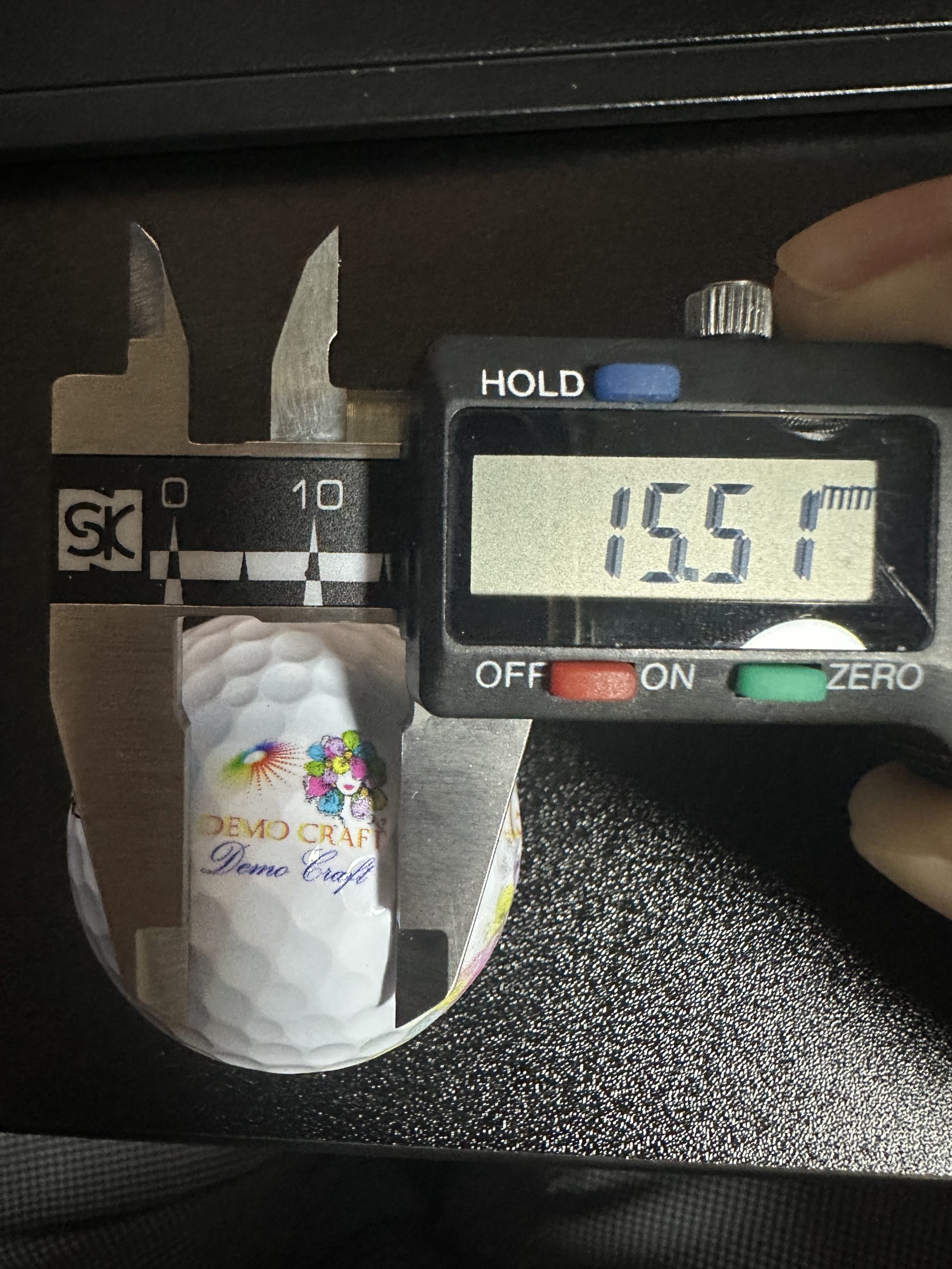 ゴルフボールに印刷